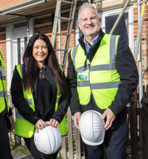 Members of the GEC Power team visiting an installation site